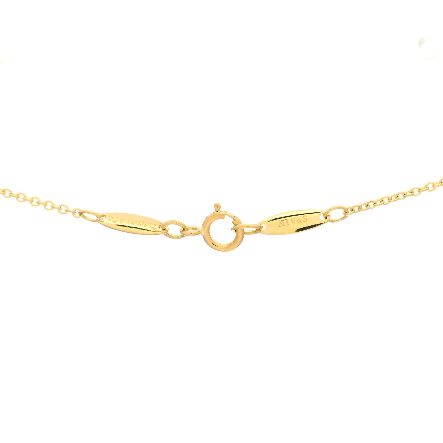 Tiffany 18K Yellow Gold 15mm Elsa Peretti Teardrop Pendant Necklace 4 of 5