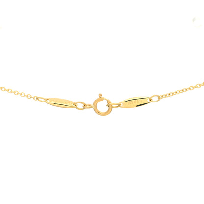 Tiffany 18K Yellow Gold 15mm Elsa Peretti Teardrop Pendant Necklace 4 of 5