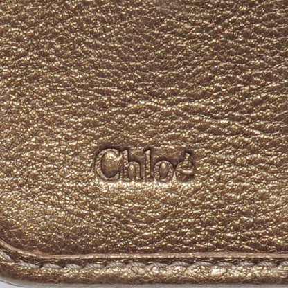 Chloe Leather Paddington French Wallet Metallic 7 of 8