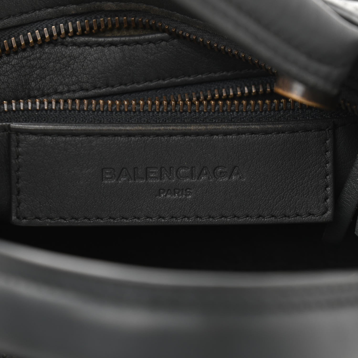 Balenciaga Veau Soyeux Perforated Blackout Hardware Mini City Gris Fossile 6 of 10