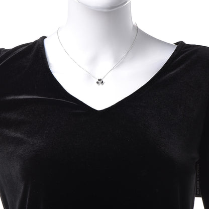 Van Cleef & Arpels 18K White Gold Diamond Mini Frivole Pendant Necklace 2 of 8