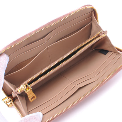Prada Saffiano Vernice Zip Around Wallet Orchidea 7 of 8