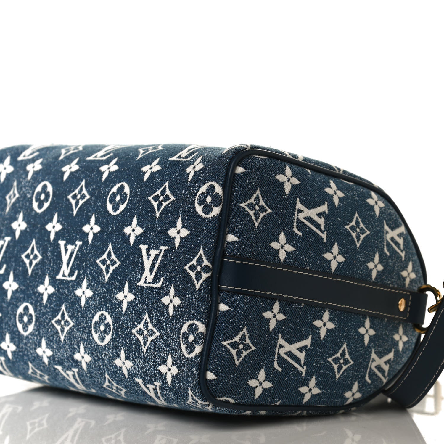 Louis Vuitton Monogram Jacquard Denim Speedy Bandouliere 25 Bleu 10 of 12
