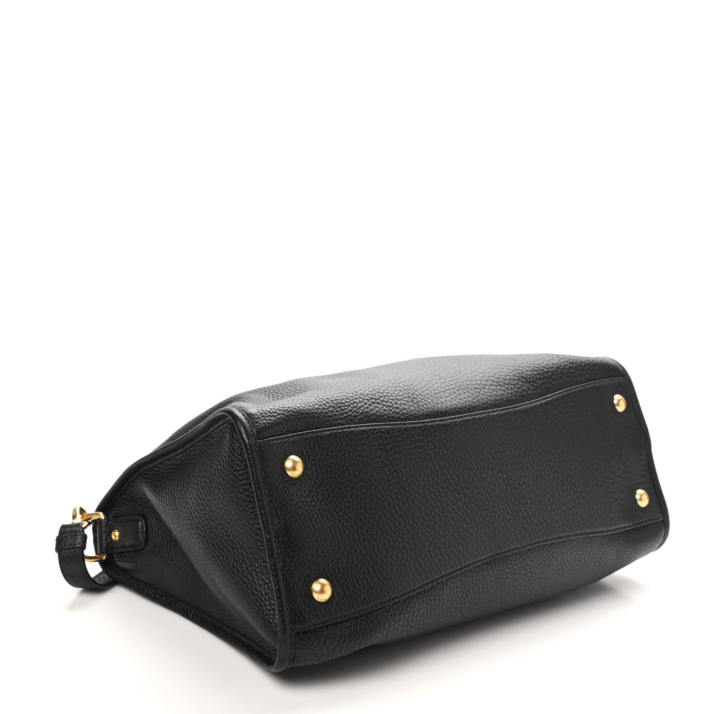 Vitello Daino Shopping Satchel Black