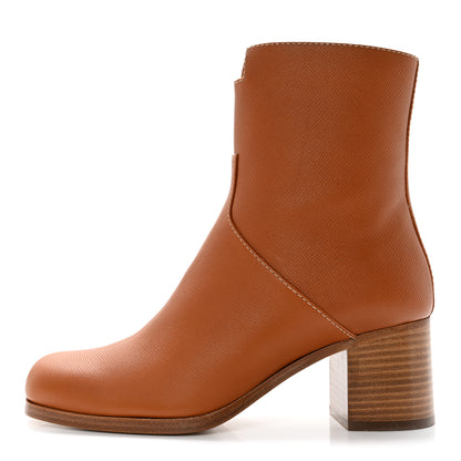Hermes Epsom Womens Flatteuse 60 Ankle Boot 37 Naturel 1 of 10