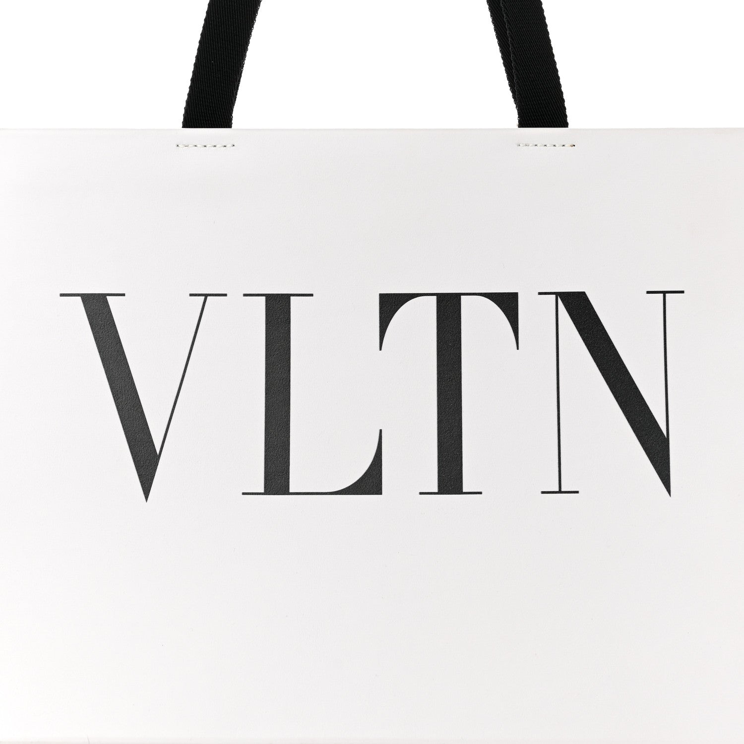 Valentino Garavani Printed Calfskin VLTN Tote White 7 of 9