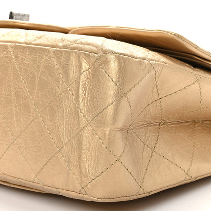 Chanel Metallic Aged Calfskin Quilted 2.55 Reissue 227 Flap Pale Gold 9 of 10