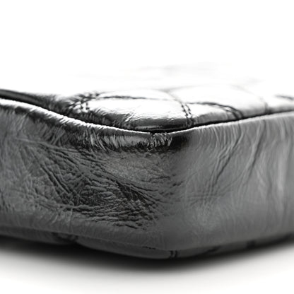Chanel Glazed Aged Calfskin Quilted CC Small Clutch With Chain Black 11 of 12