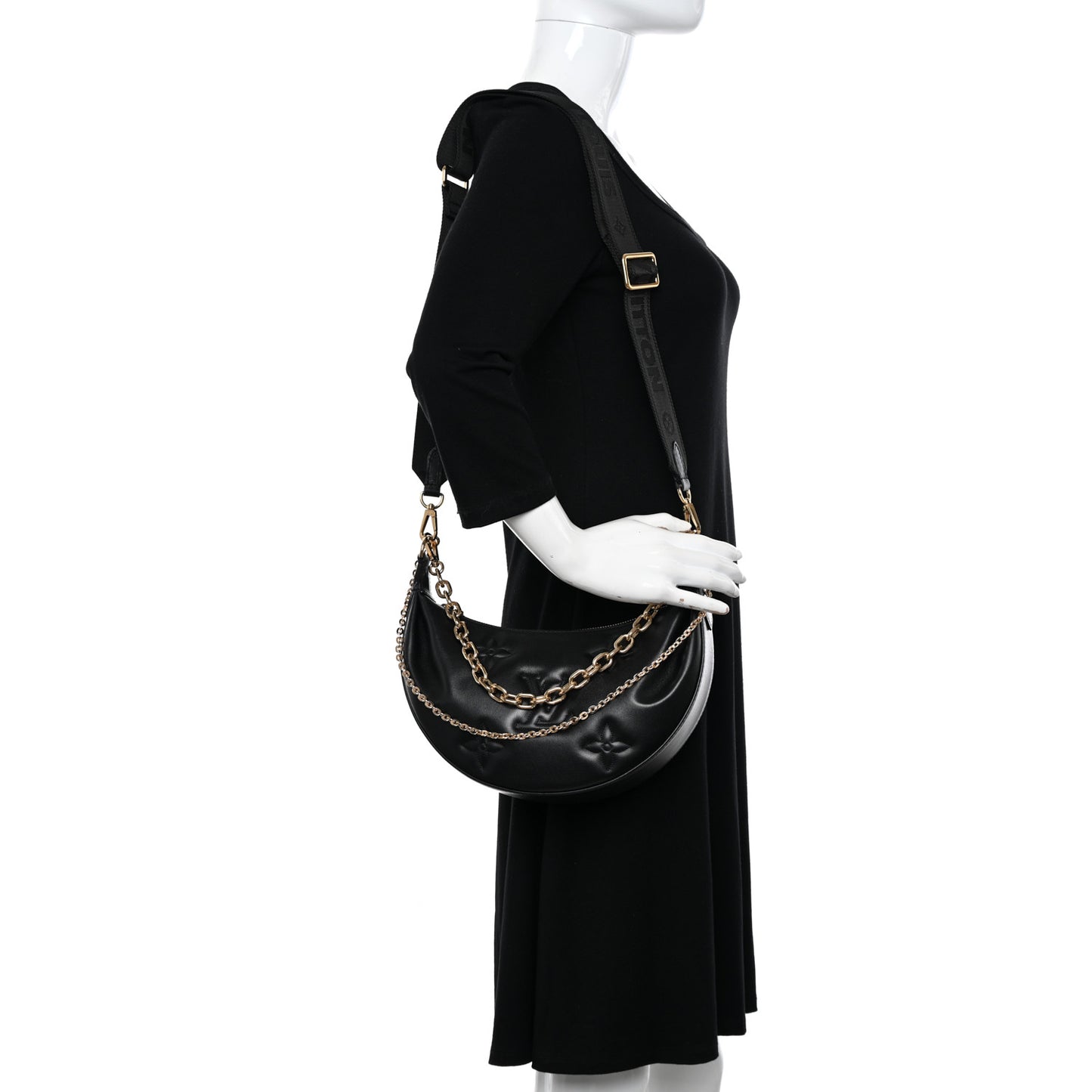 Calfskin Bubblegram Over The Moon Black