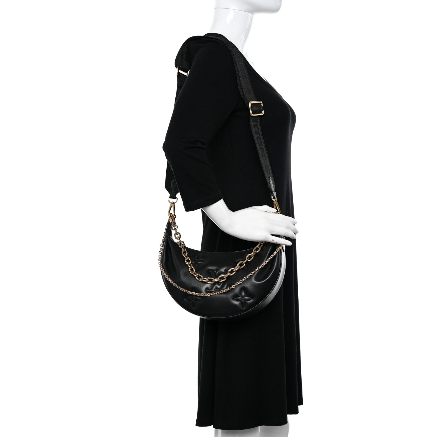 Louis Vuitton Calfskin Bubblegram Over The Moon Black 2 of 11