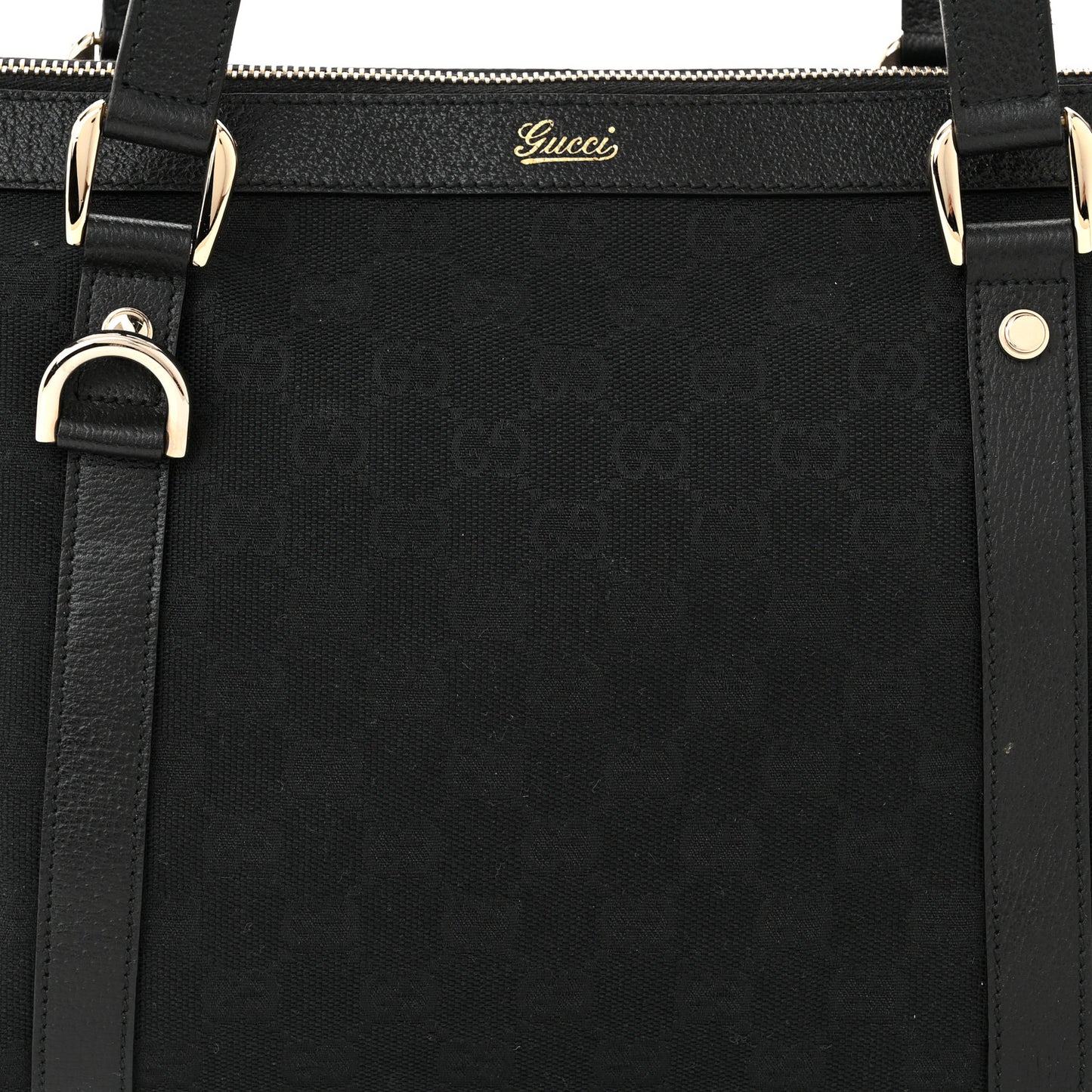 Monogram Medium Abbey Tote Black