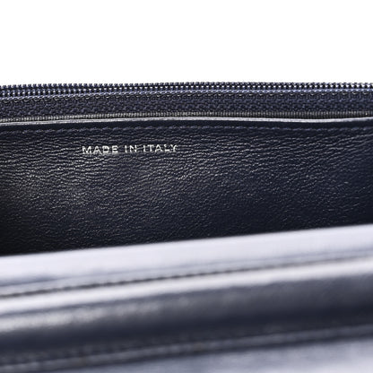 Chanel Lambskin Quilted Wallet On Chain WOC Navy Blue 7 of 11
