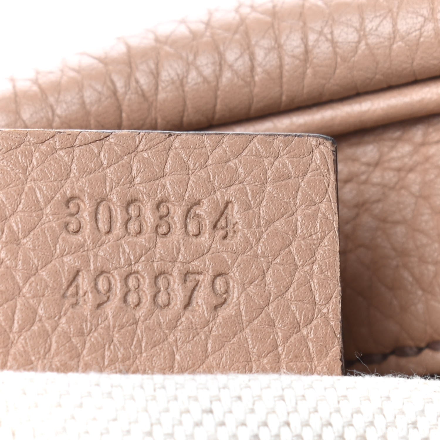 Gucci Pebbled Calfskin Small Soho Disco Bag Camelia 9 of 12