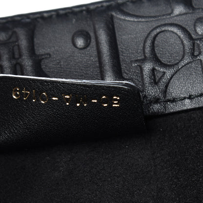 Christian Dior Oblique Calfskin Embossed Medium Book Tote Black 7 of 10