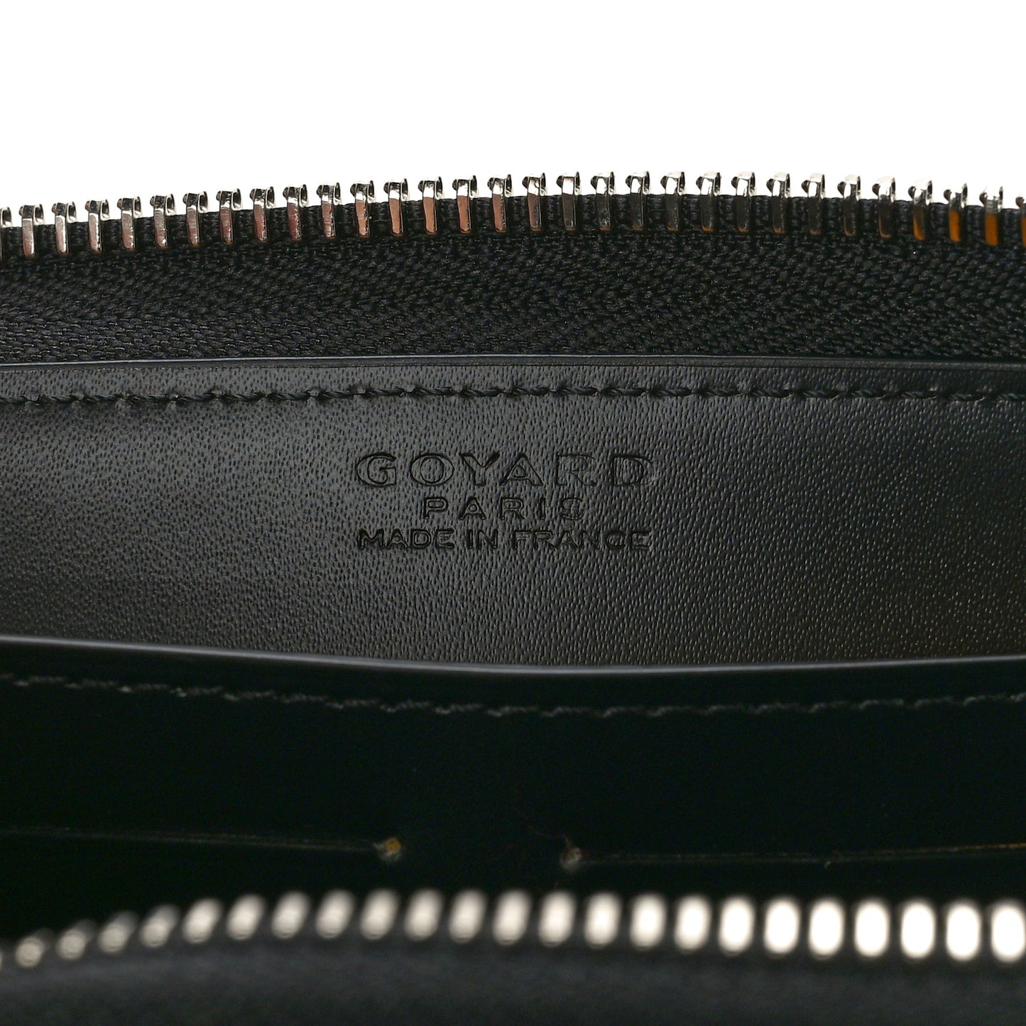 Goyardine Matignon Zip Around GM Wallet Black