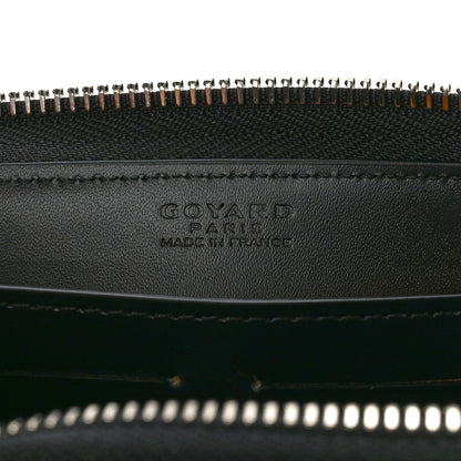 Goyard Goyardine Matignon Zip Around GM Wallet Black 6 of 8