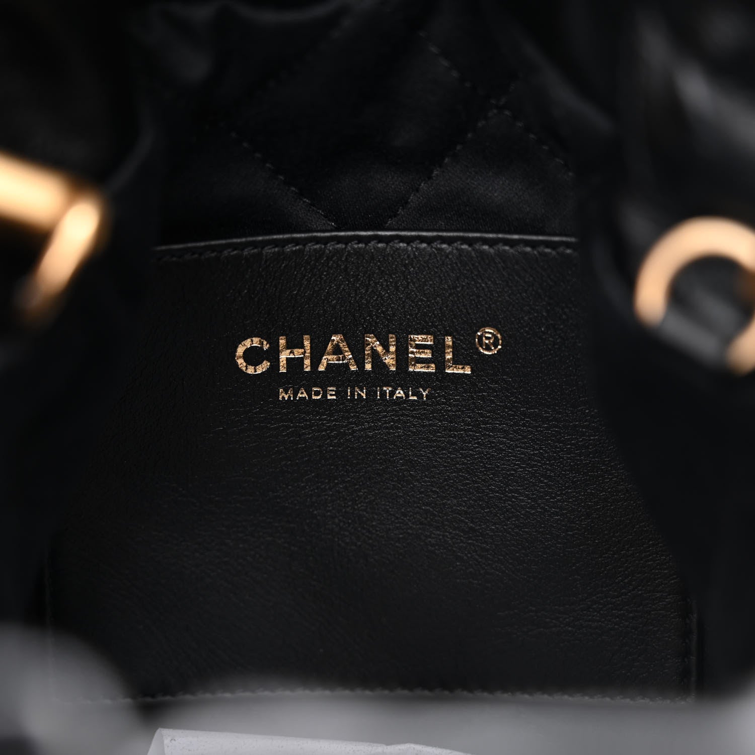 Chanel Shiny Crumpled Calfskin Quilted Pearl Mini Chanel 22 Black 5 of 9