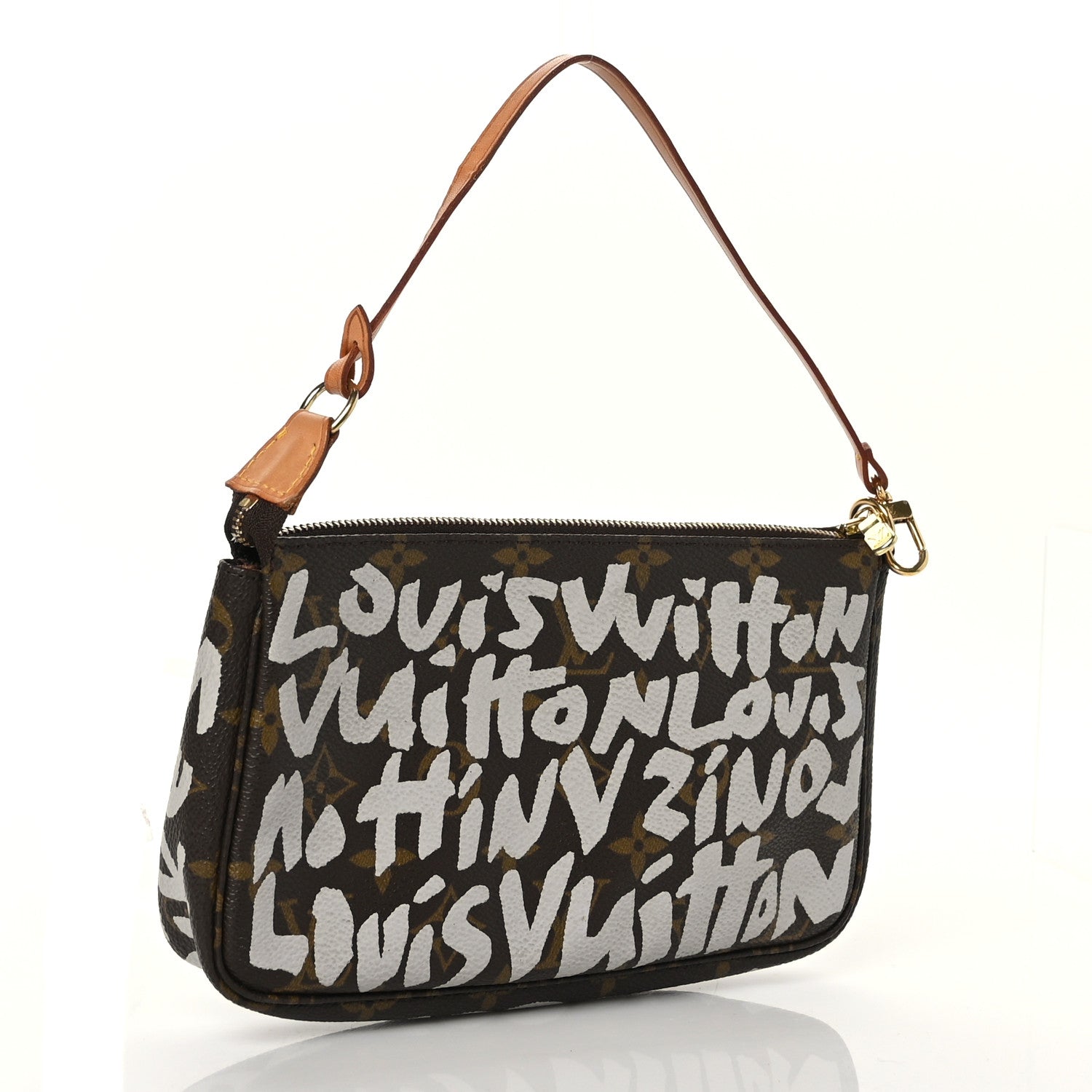 Louis Vuitton Monogram Graffiti Pochette Accessories Silver 3 of 9