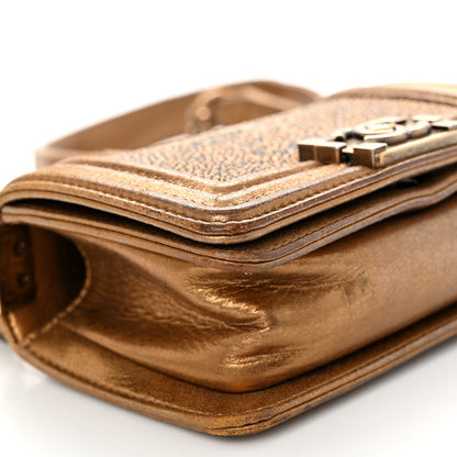 Chanel Galuchat Stingray Mini Boy Flap Gold 9 of 11