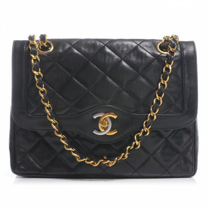 Chanel Lambskin Square Double Flap Bag Black 1 of 8