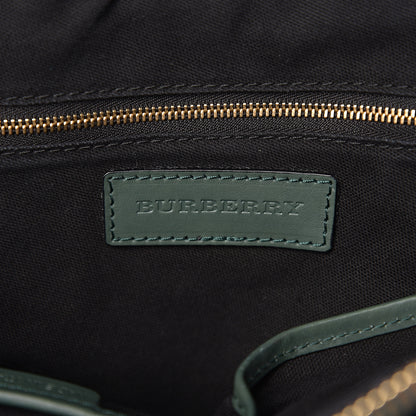 Burberry Bridle Calfskin House Check Small Orchard Bowling Bag Green 5 of 12