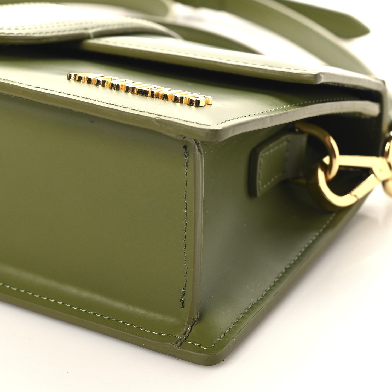 Jacquemus Smooth Calfskin Le Grand Bambino Khaki 1751349