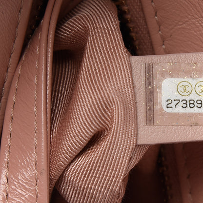 Chanel Aged Calfskin Quilted Small Gabrielle Hobo Pink 9 of 10