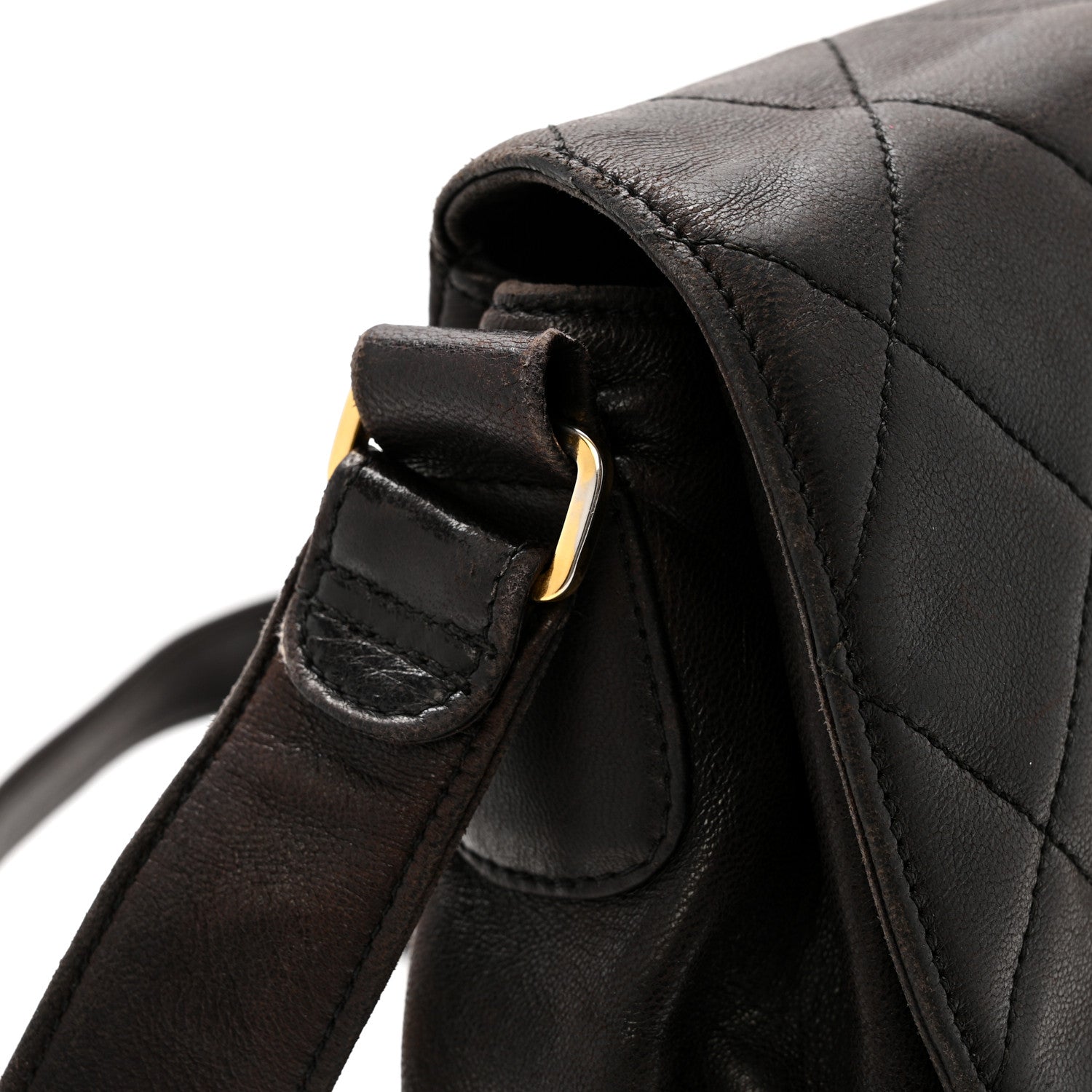 Chanel Lambskin Quilted Flap Shoulder Bag Black 14 of 16