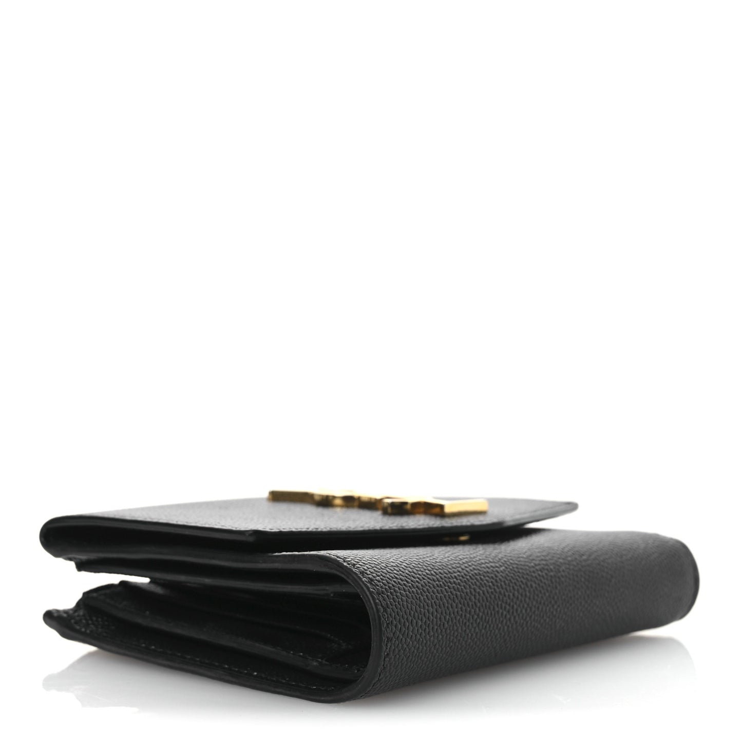 Grain De Poudre Monogram Bi-Fold Wallet Black