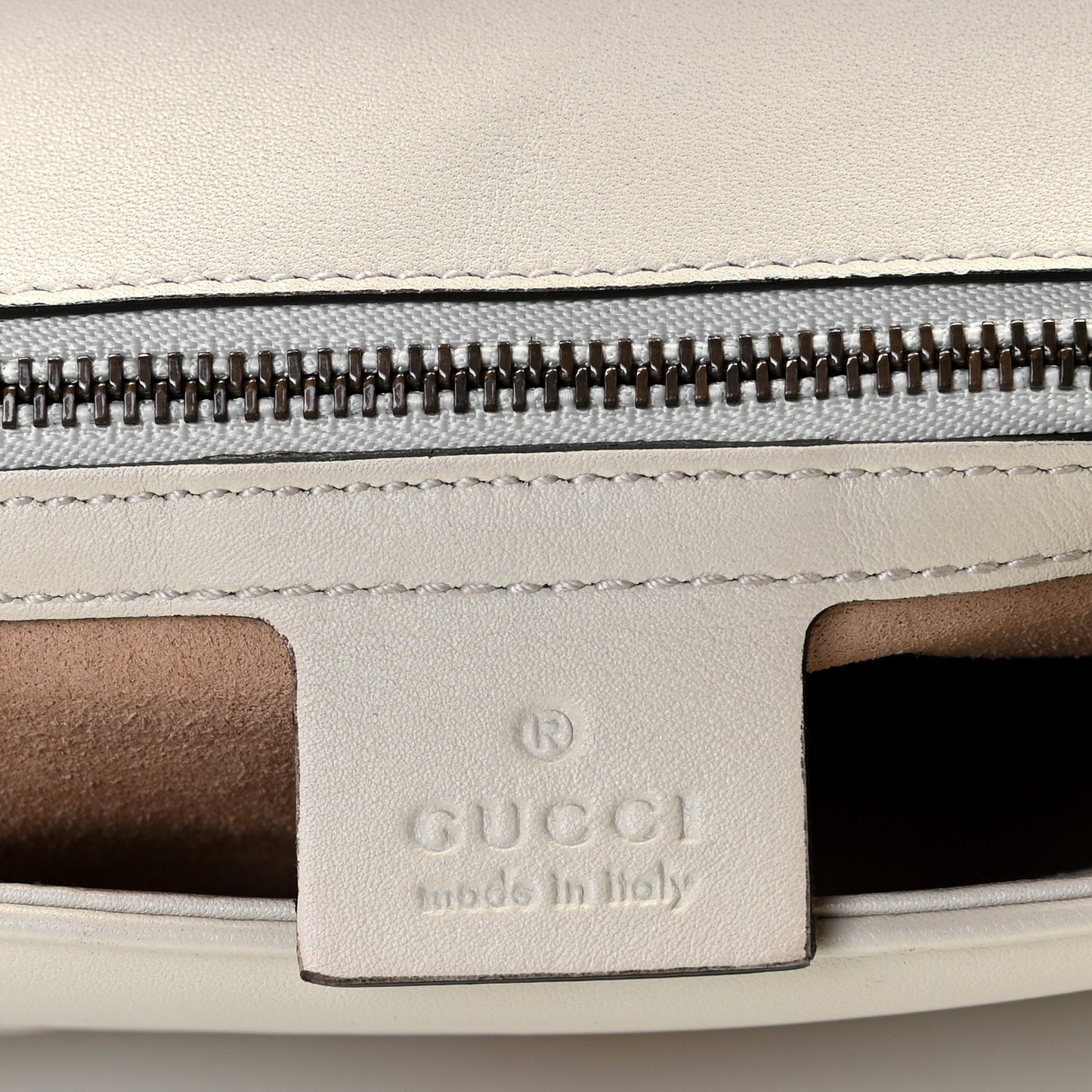 Calfskin Matelasse Small GG Marmont Shoulder Bag White