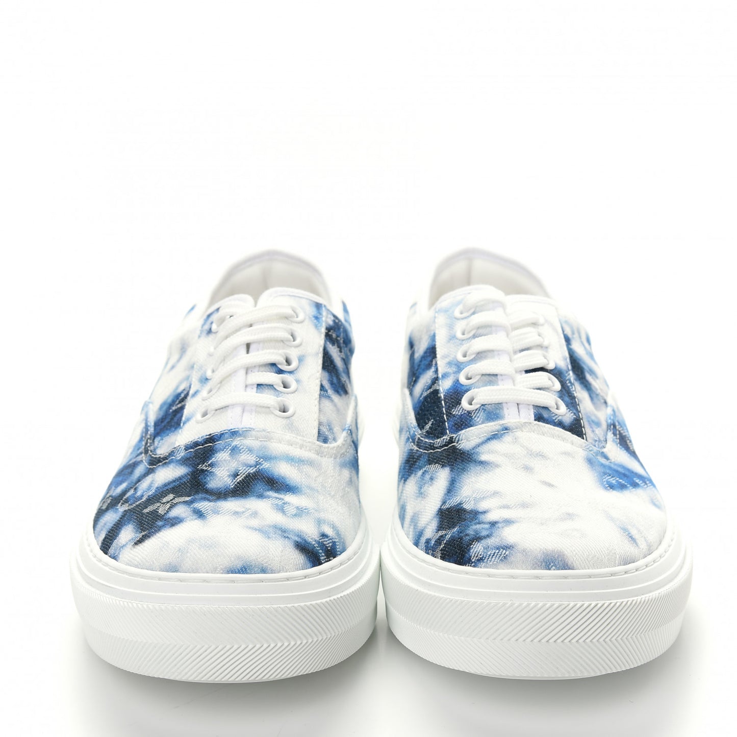 Denim Monogram Trocadero Tie Dye Sneakers 8 Marine