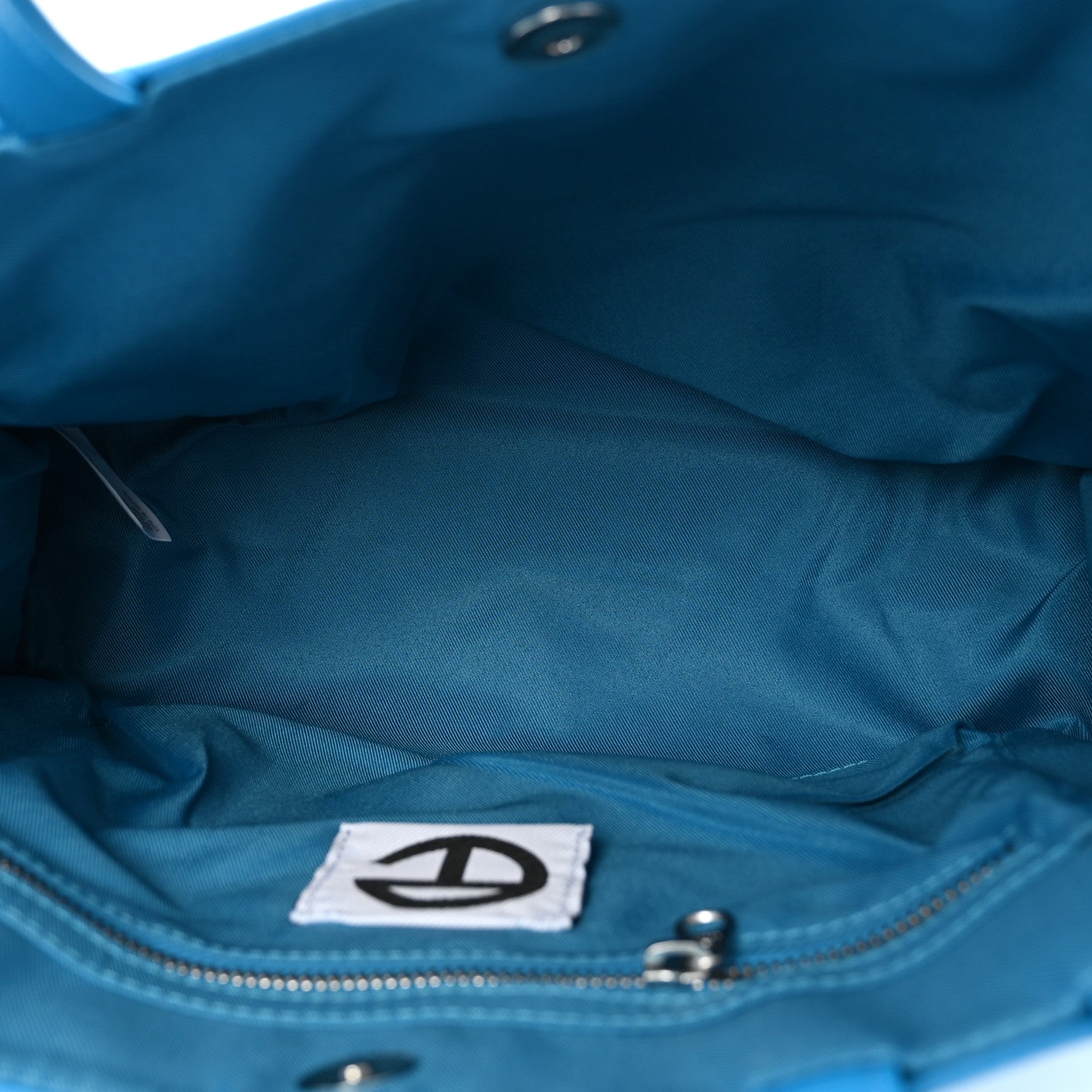 Telfar Vegan Leather Medium Shopping Bag Cyan 5 of 10