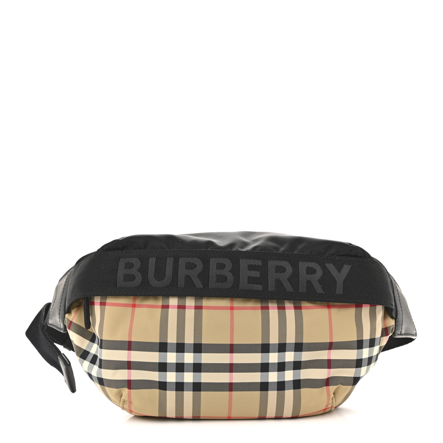 Burberry Nylon Vintage Check Sonny Bum Bag Archive Beige Black 1 of 9