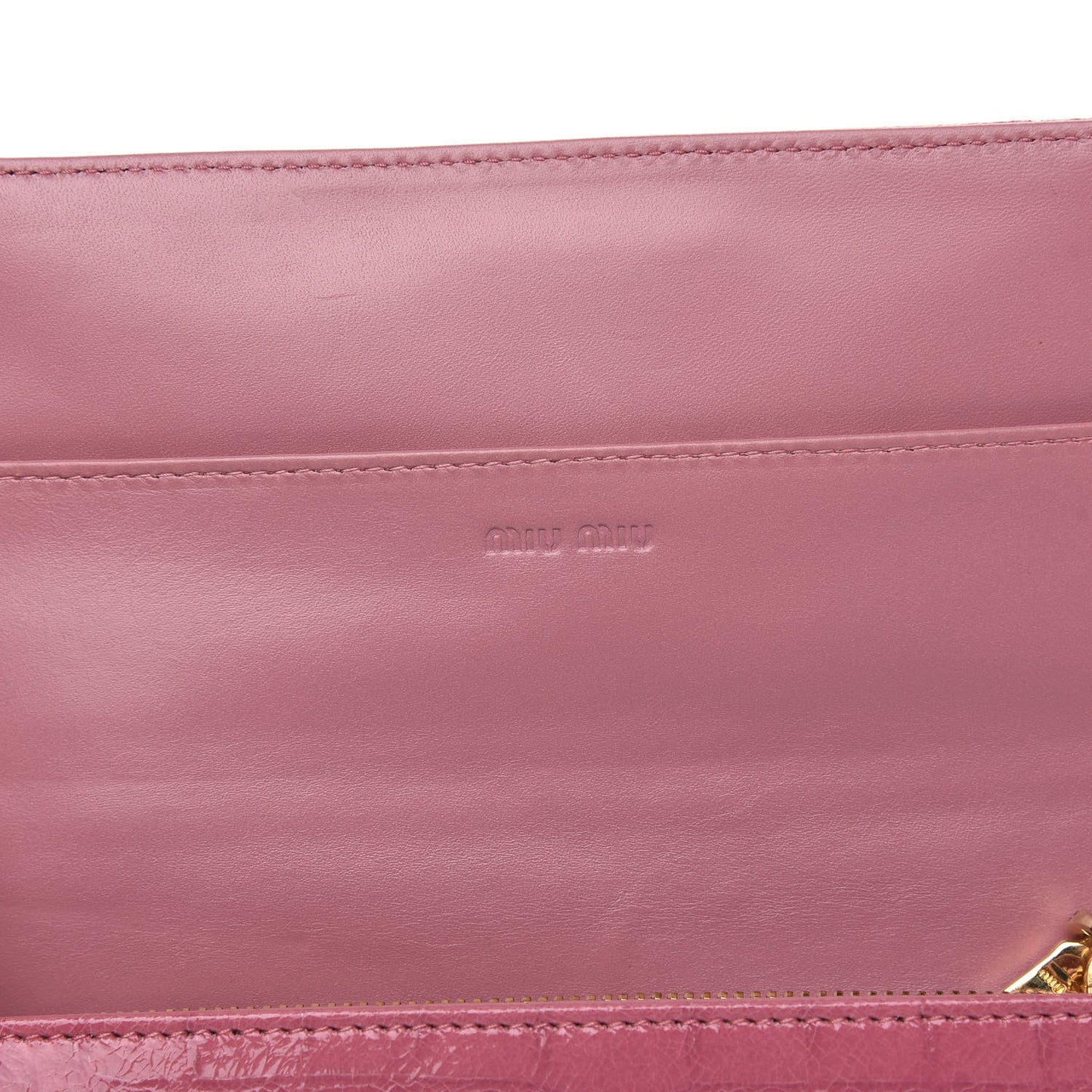 Patent Embossed Crocodile Continental Wallet Pink
