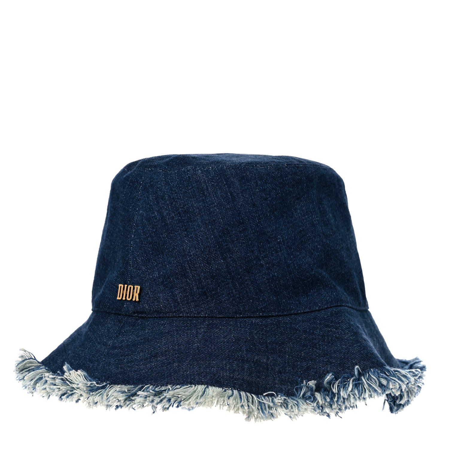 Christian Dior Denim Bucket Fringe Hat 57 Blue 5 of 13