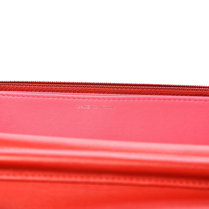 Chanel Lambskin Quilted Wallet On Chain WOC Red Pink 6 of 11