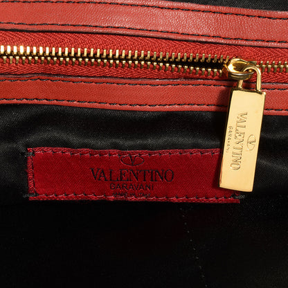 Valentino Garavani Nappa Premier Bow Hobo Rosso 6 of 8