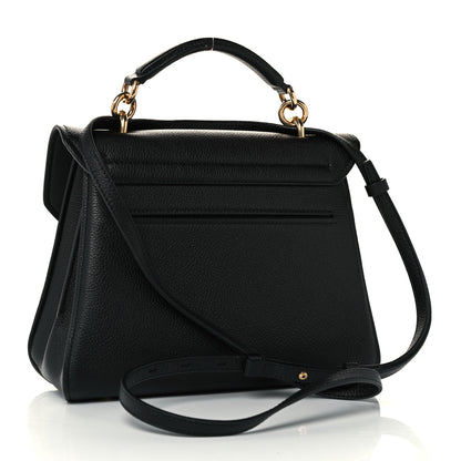 Salvatore Ferragamo Calfskin Small Margot Top Handle Satchel Black 3 of 10