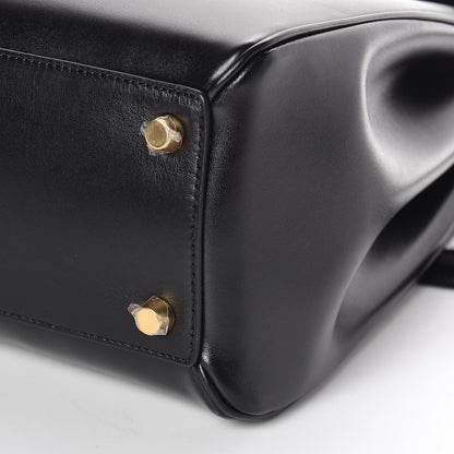 Celine Satinated Calfskin Medium 16 Top Handle Bag Black 10 of 10