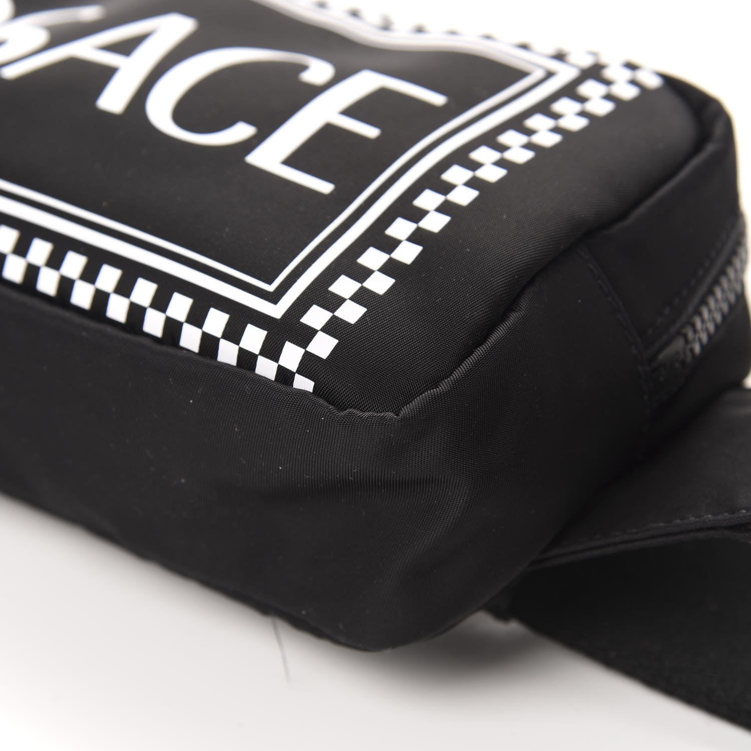 Versace Nylon Logo Two Tone Belt Bag Black 7 of 10