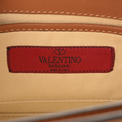 Valentino Garavani Vitello Mini Rockstud Flip Lock Crossbody Bag Light Cuir 6 of 10