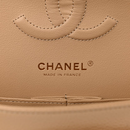 Chanel Caviar Quilted Medium Double Flap Beige 6 of 11