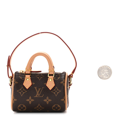 Louis Vuitton Monogram Micro Speedy Bag Charm 2 of 7