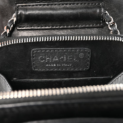 Chanel Lambskin Quilted Clams Wallet On Chain Black 6 of 11