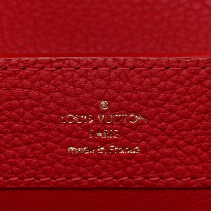 Louis Vuitton Taurillon Mini Capucines Scarlet 7 of 9