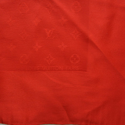 Louis Vuitton Silk Monogram Monaco Square Scarf Red 3 of 6