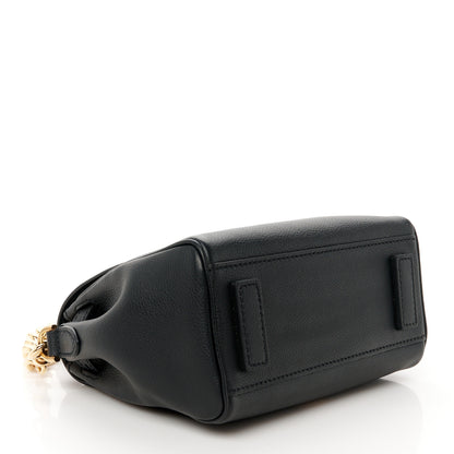 Versace Grained Calfskin Small La Medusa Top Handle Bag Black 4 of 11