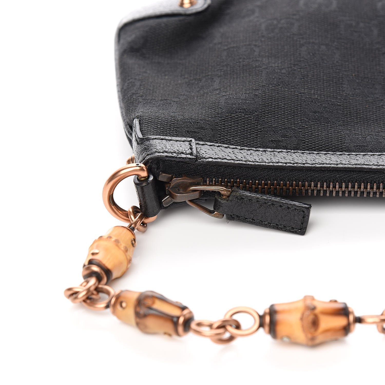 Gucci Monogram Bamboo Pochette Black 11 of 11