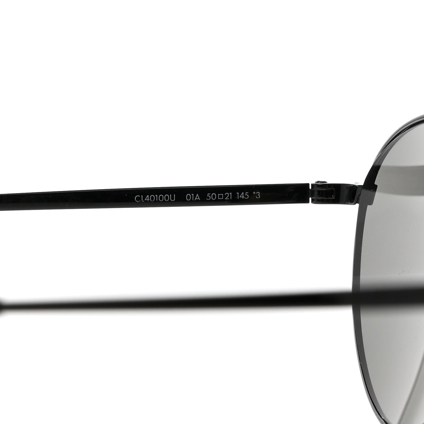 Metal Round Sunglasses CL40100U Black