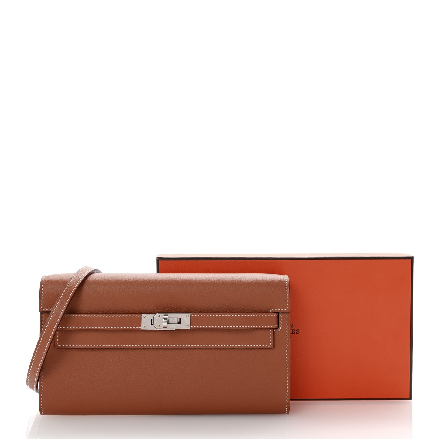 Evercolor Kelly Wallet To Go Gold